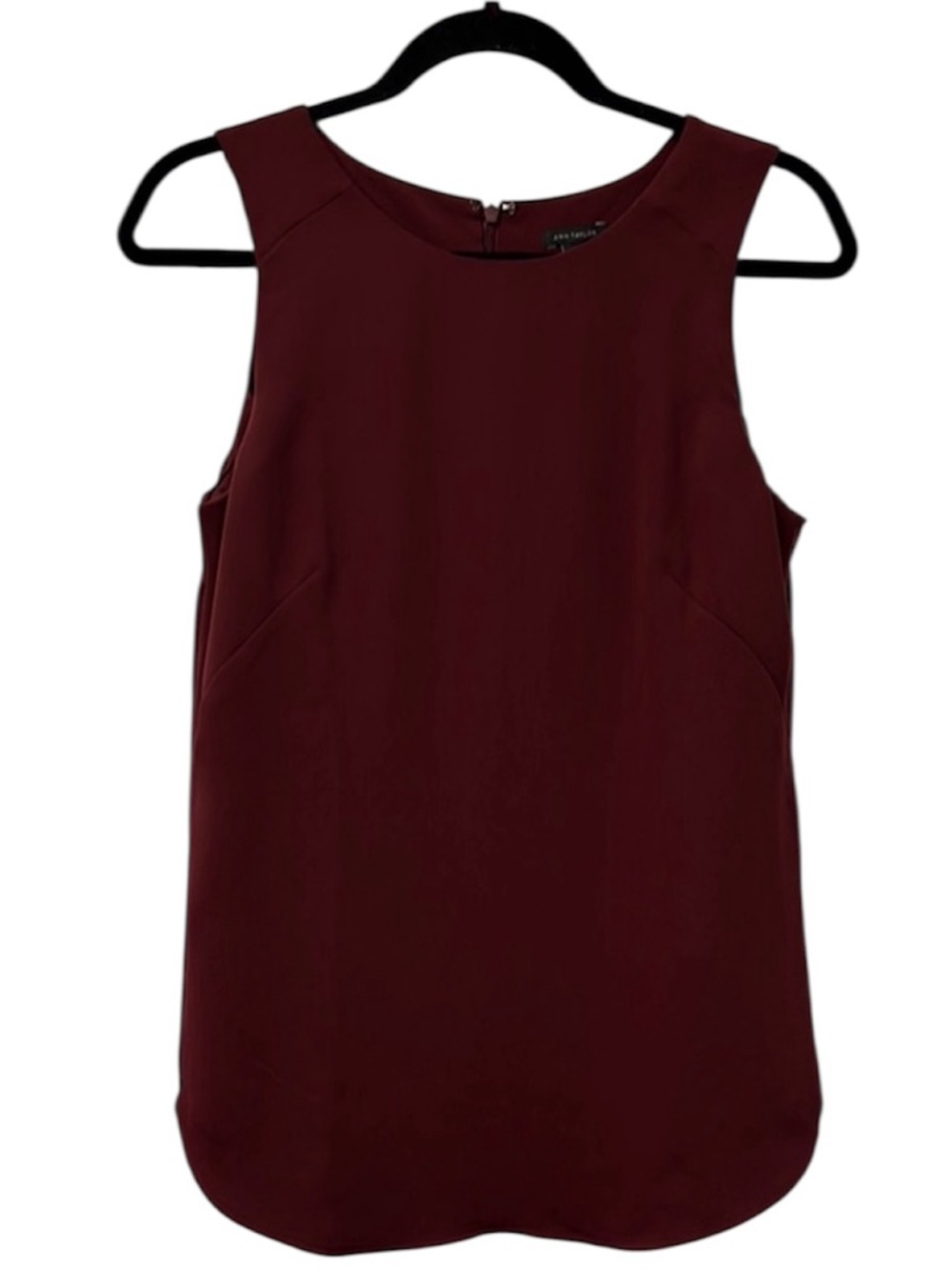 NWT Ann Taylor Burgundy Sleeveless Tank Top – Size Small - Picture 3 of 11